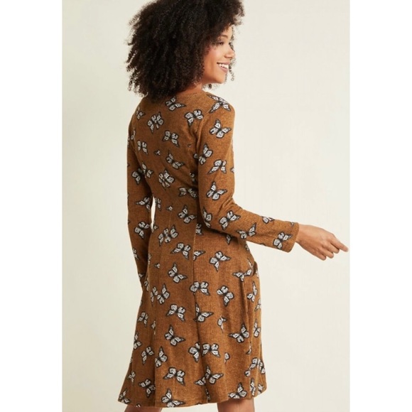 NWT Frock Shop ModCloth Can’t Wing Em All Butterfly Sweater Dress Small - Picture 3 of 11